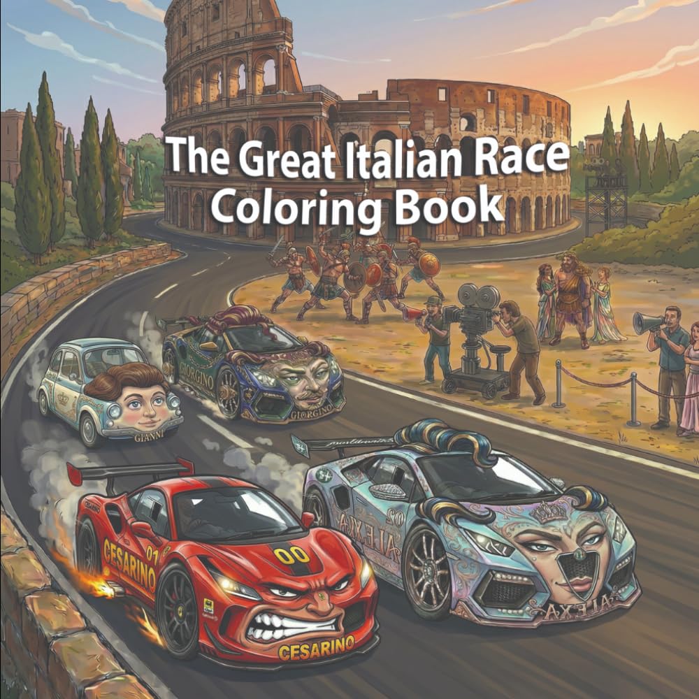 The Great Italian Race Coloring Book: An Educational Travel Adventure for Kids