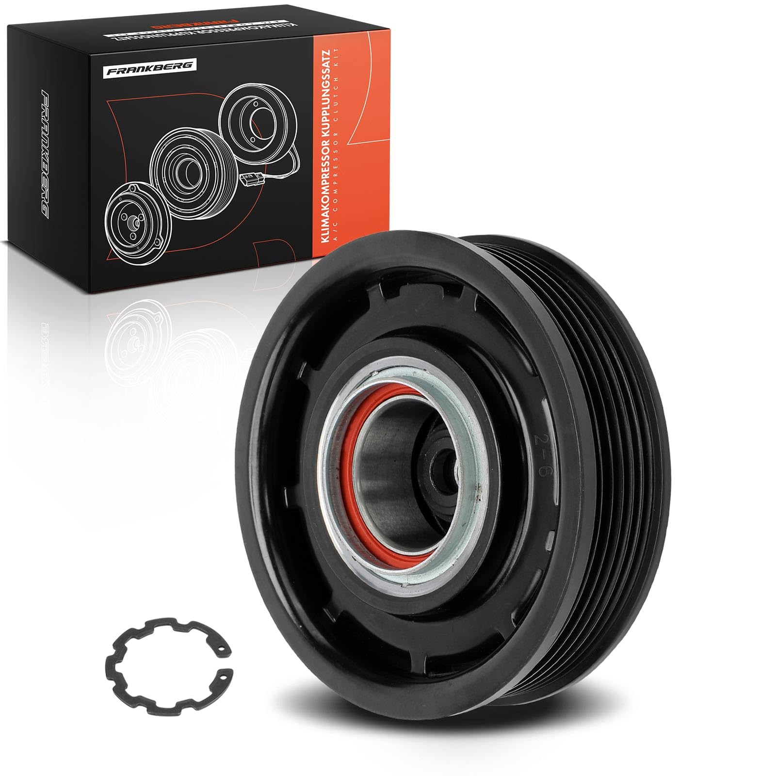 Frankberg Compressore Magnetico AC Compatibile con X3 F25 2.0L Serie 3 Touring F31 2.0L X3 F25 3.0L Serie 1 F20 2.0L Serie 3 Touring E91 2.0L Replace# 64529396722