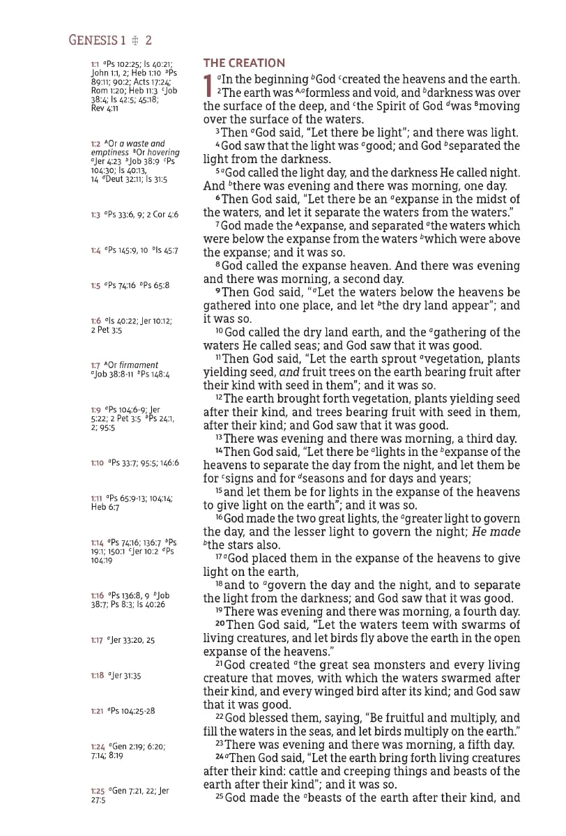 NASB, Single-Column Reference Bible, Wide Margin, Leathersoft, Brown, 1995 Text, Comfort Print