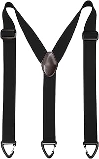1.5 In Y Belt Loop Suspenders for Unisex Under Clothing with 3 Hooks.
