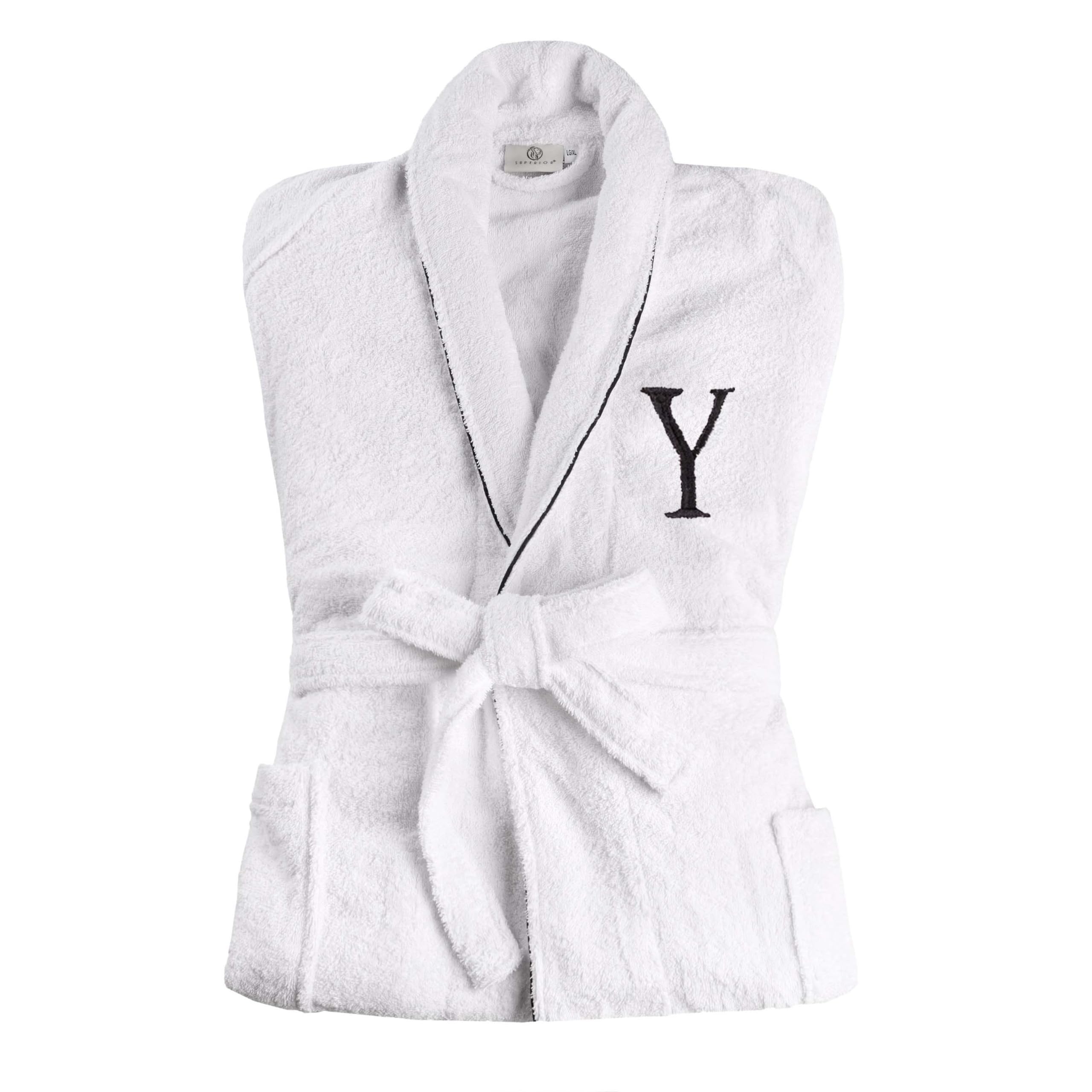 Peignoir unisexe en coton doux Superior Blanc S/M : le luxe d'un hôtel spa chez soi