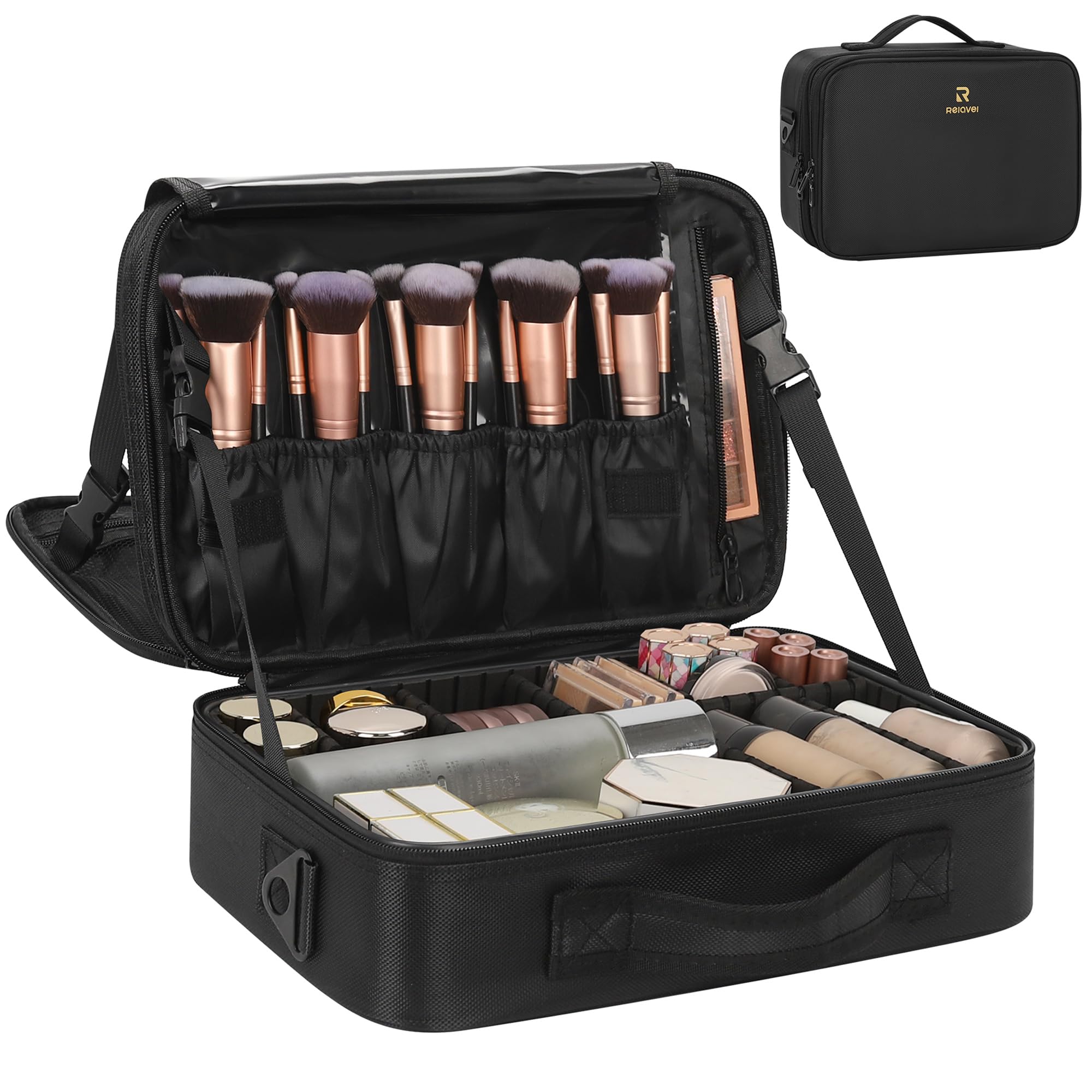Relavel Makeup Bag Train Case