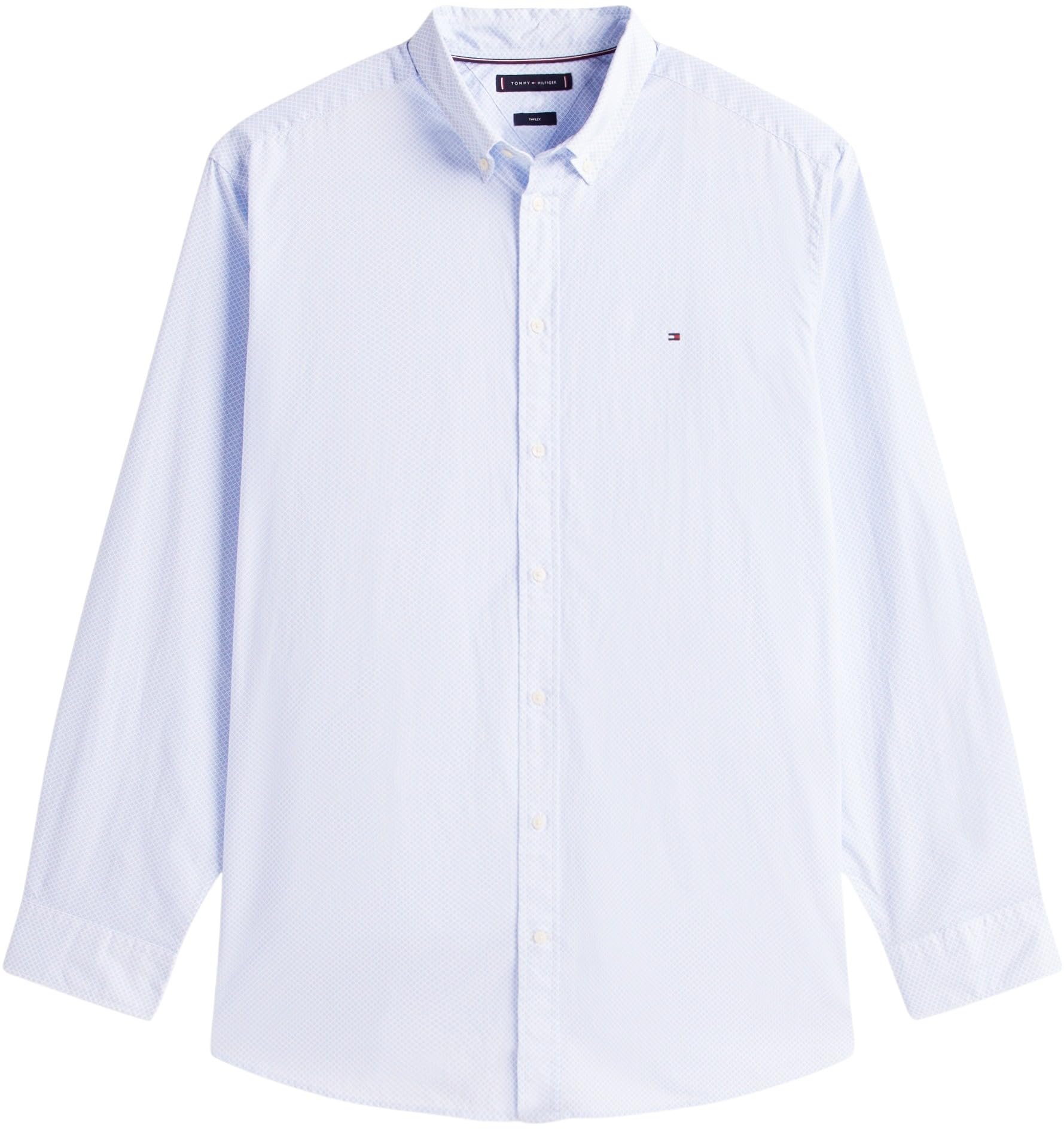 Tommy Hilfiger Herren Hemd Bt-Flex Poplin Micro Regular Fit