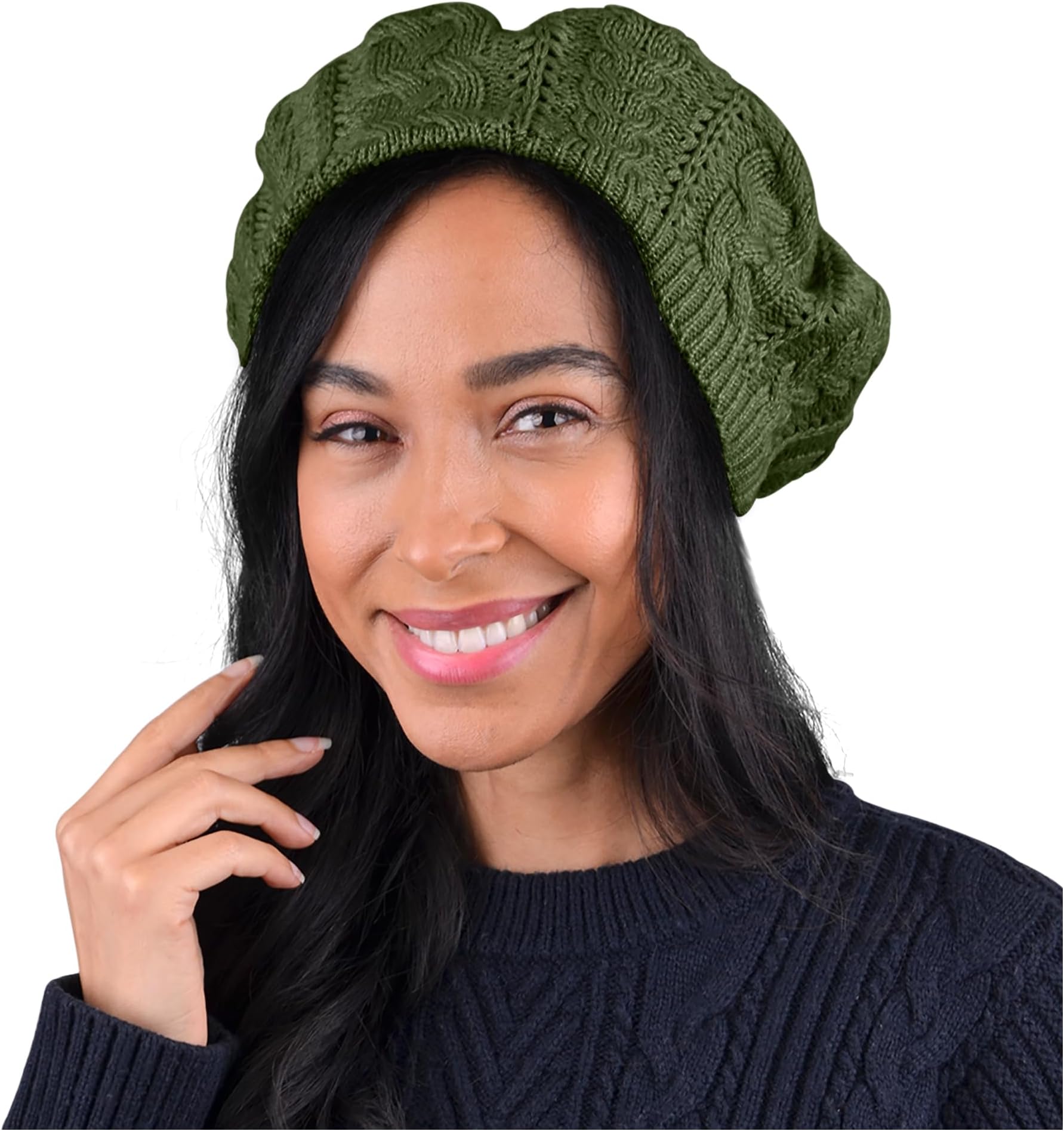 Soft Knit Solid Color Beanie, Chic, and Lightweight Crochet Knitted Style Beanie Hat for Women, One Size Slouchy Hat