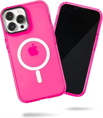 Miniatura 55 de SteepLab Funda de barrera para iPhone 14, protección de 360 grados que absorbe impactos con bisel elevado y colores llamativos (fresa roja