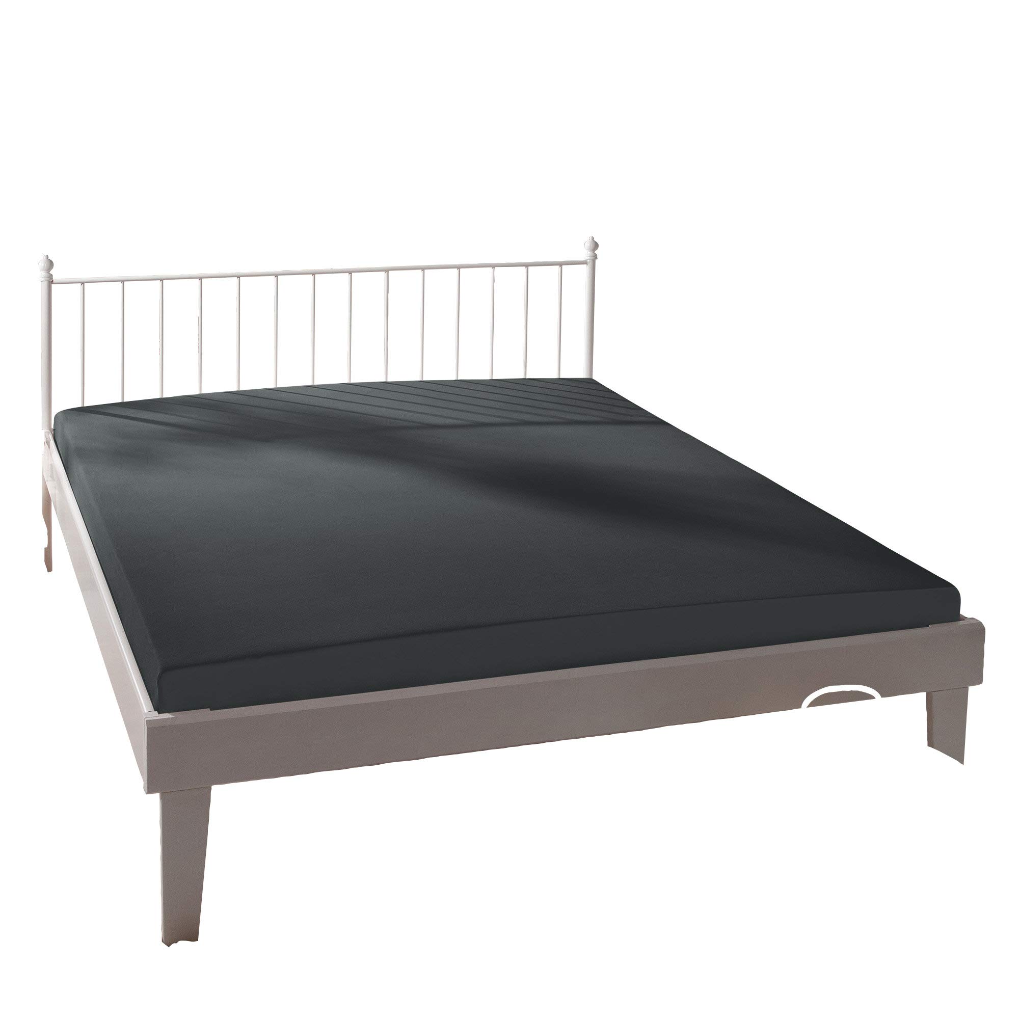 Bassetti Spannbettlaken Uni E1/556 Titan Baumwolle/Elastan, Maße: 140cm x 200cm, 160cm x 220cm, 9302341