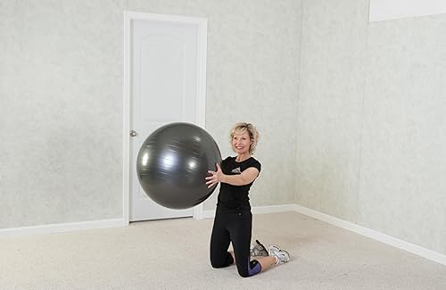 Miniatura 2 de Black Mountain Products, pelota de estabilidad de nivel profesional, a prueba de reventones, 2000 libras, para peso estático