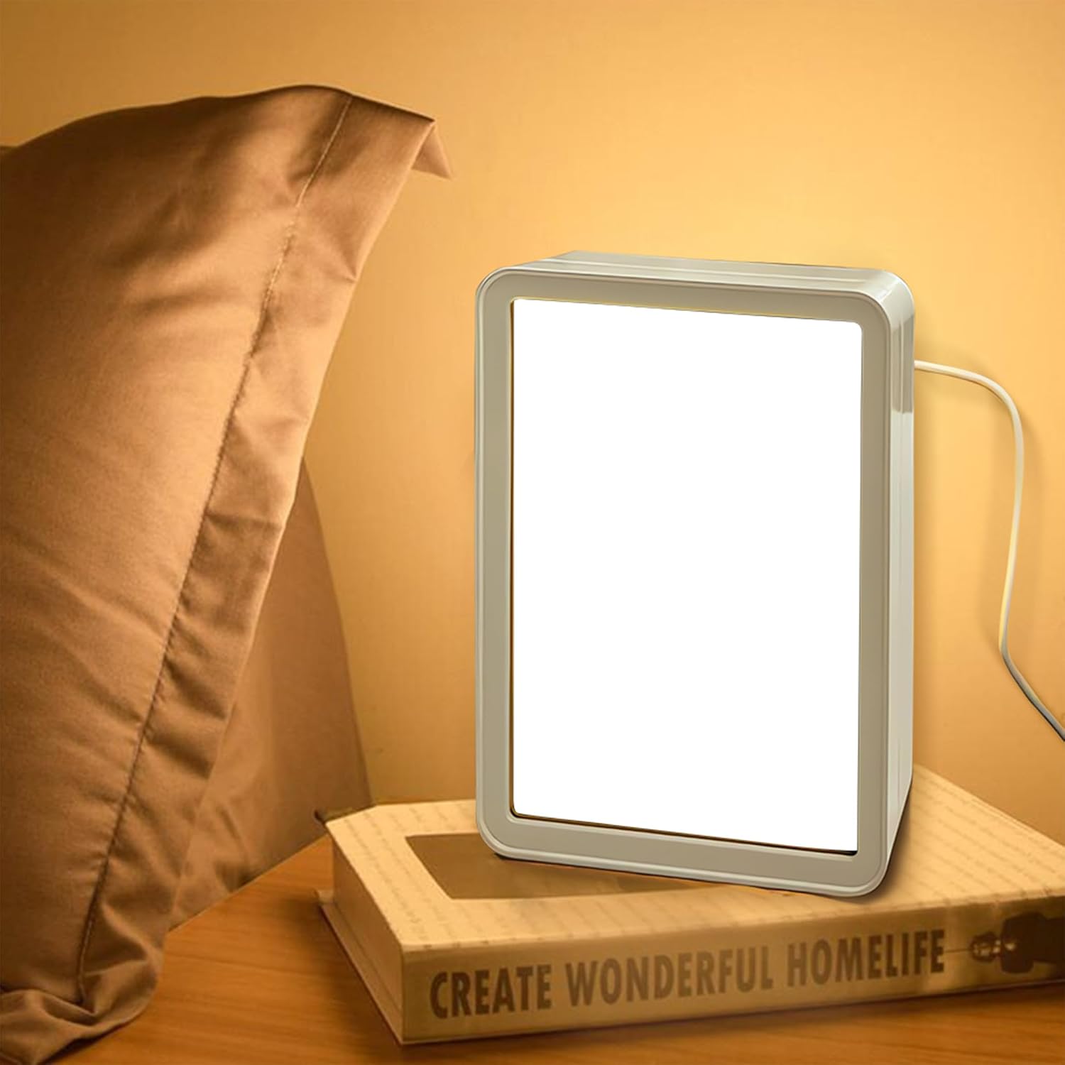 Custom Picture Frame with Photos, Custom Photo Frame with Light Mirror, Personalized Gifts for Best Friend, Besties, Women, Men, Baby, Kid, Pet, Family, Turn on as Photo Frames Turn off as a Mirror image 5
