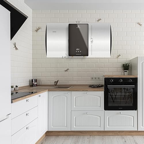 Vista 33 de Airthereal Calentador de agua eléctrico sin tanque, 8 kW, 240 voltios, agua caliente sin fin a demanda, auto modula para ahorrar energía, uso