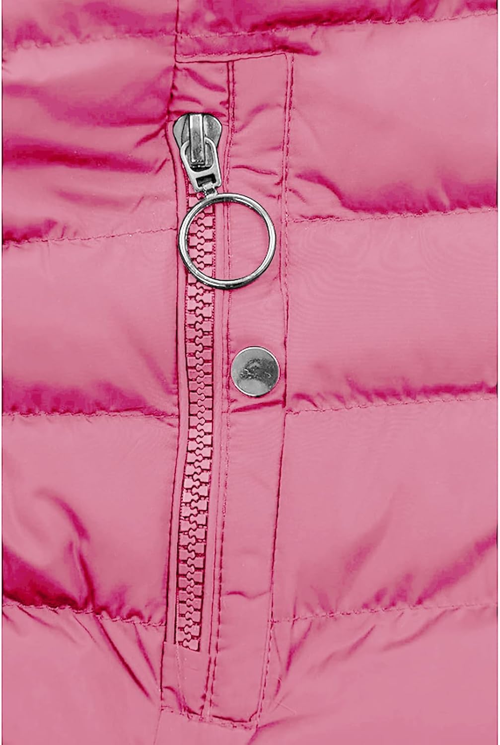 Womens Long Puffer Jacket Quilted Thicken Fleece Lined Winter Coats Zip Up Hooded Down Coat Warm Jackets Outwear