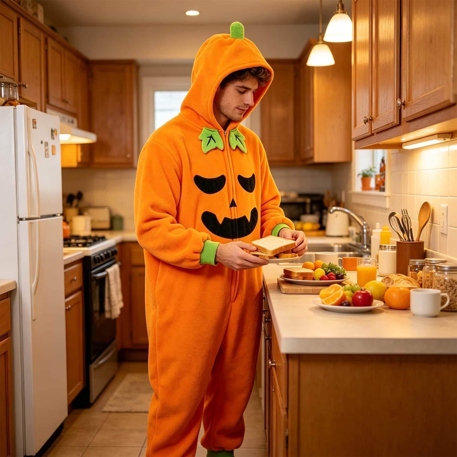 Pigiama di Halloween Halloween Peluche Flanella Felpa Con Cappuccio Morbido Pigiama Allentato | Vestito da casa con cappuccio per adulti, famiglia, bambini, ragazze, ragazzi, feste in maschera di Natale