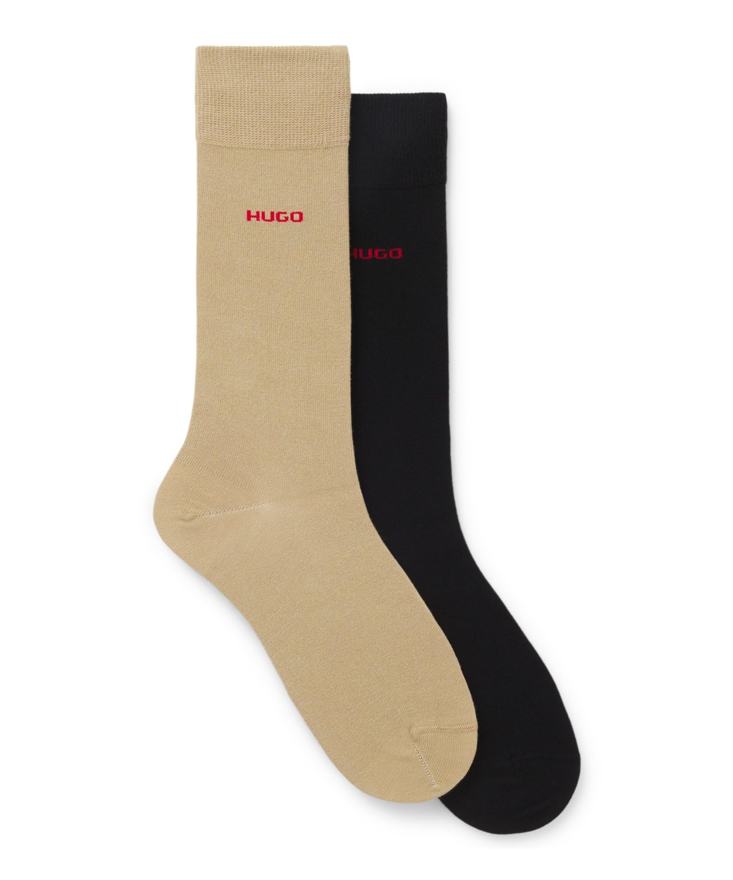 Hugo Men's 2P RS Uni CC 10241199 01 Regular Socks, Medium Beige 269, 39-42