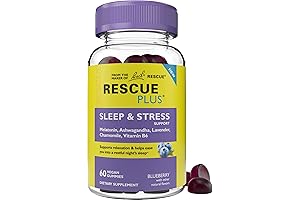 Bach RESCUE PLUS Sleep & Stress Support Gummies: Your Nighttime Sleep Rescue