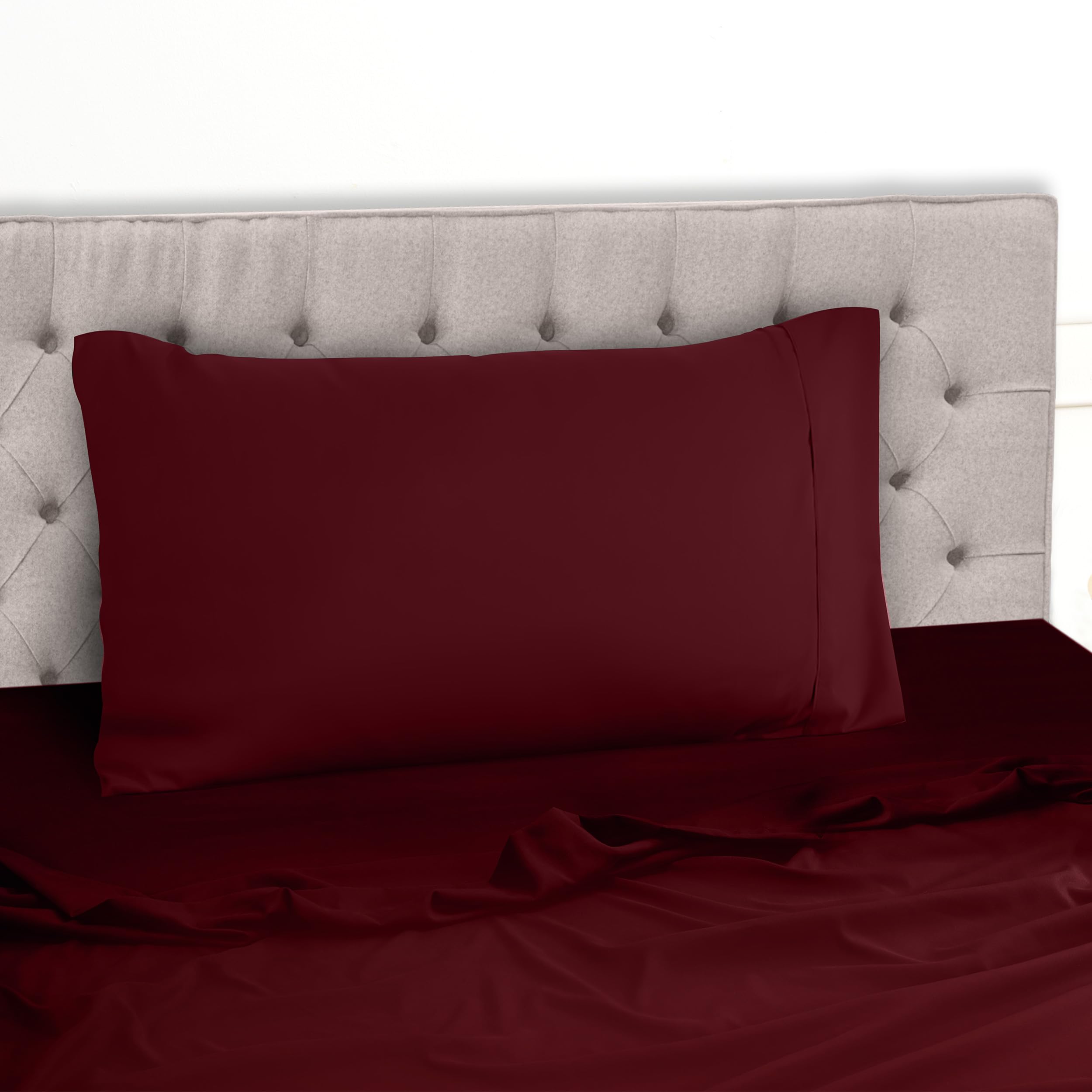 Utopia Bedding Juego de Sabanas 4 Piezas 135x190 - Poliéster Microfibra Cepillada - Oeko-Tex Certificado - Sábana Bajera, Sábana Plana y 2 Fundas de Almohada 50x75 (Cama 135, Gris) — view 147