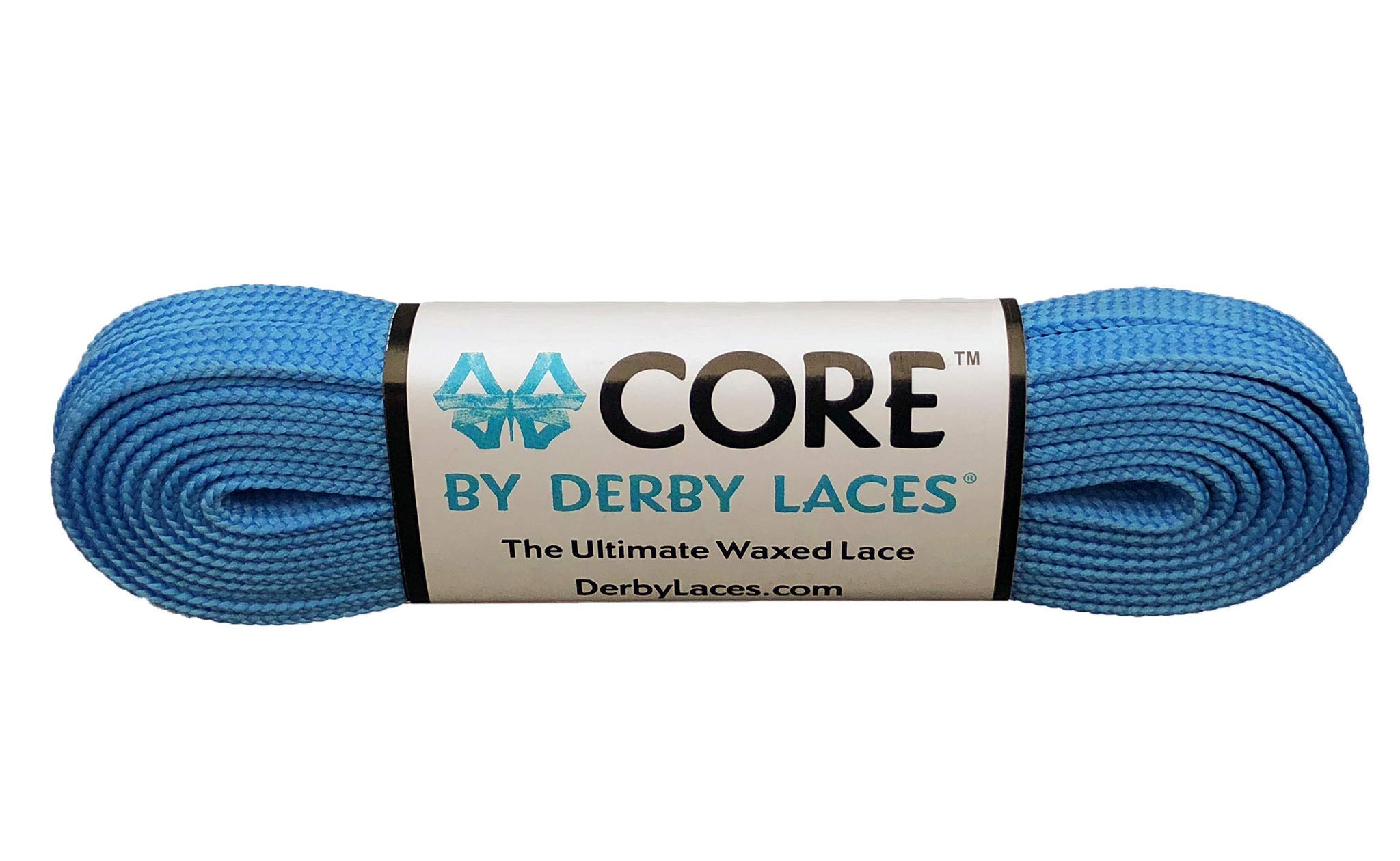 Derby Laces CORE Narrow 6mm Waxed Lace for Figure Skates, Roller Skates, Boots, and Regular Shoes
