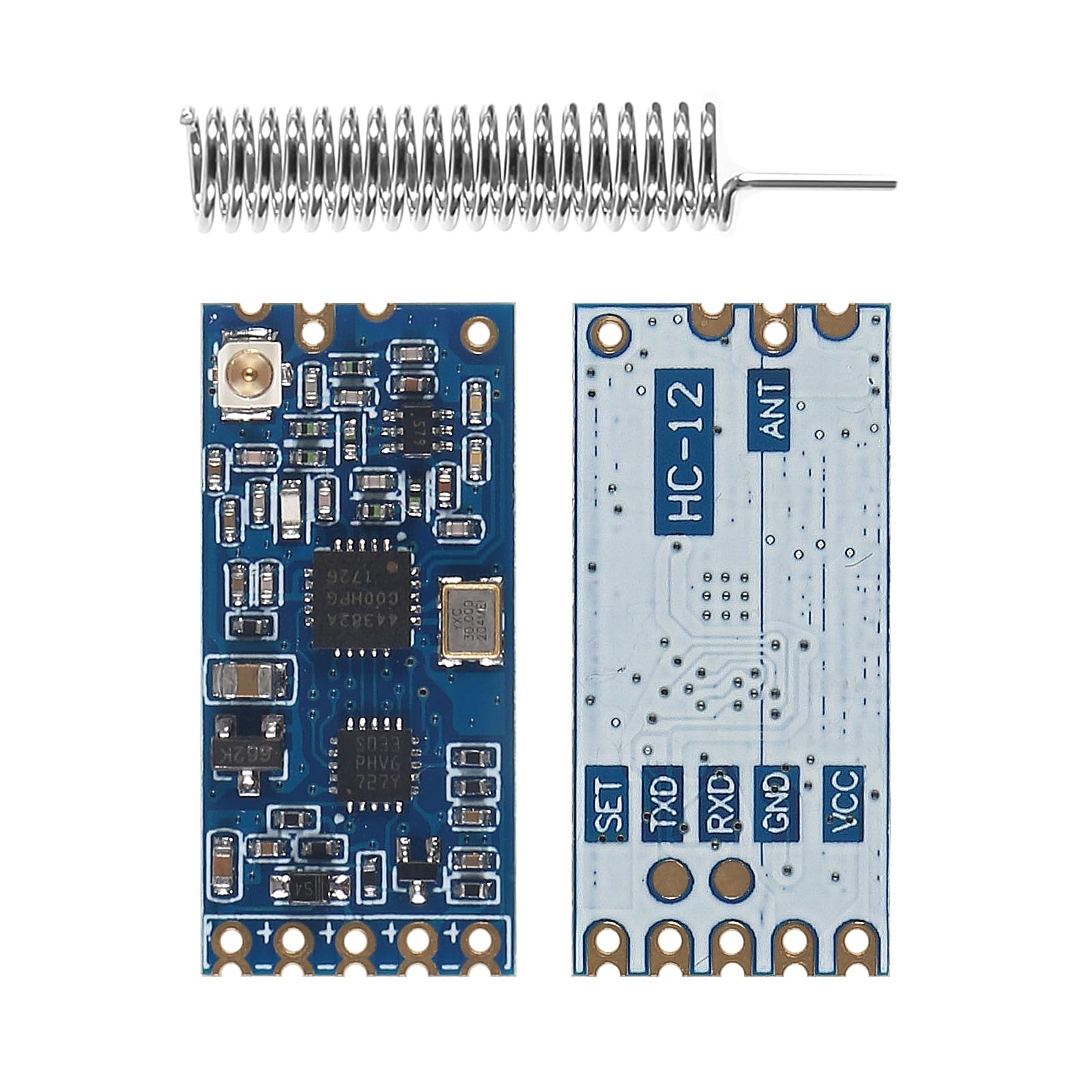 2pcs HC-12 433Mhz SI4463/SI4438 Wireless Serial Port Module 1000M Replace Bluetooth with Antenna