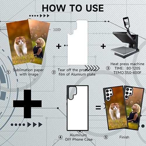 Miniatura 10 de Funda de teléfono para Samsung Galaxy S23 Ultra sublimación funda en blanco imprimible para bricolaje funda de teléfono personalizada de TPU suave