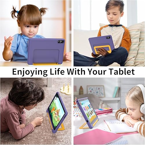Miniatura 7 de PRITOM Tablet Android 15, tablet para niños de 10 pulgadas, control parental, 16 GB+64 GB+1 TB Expandir tabletas para niños, WiFi6, educativos,