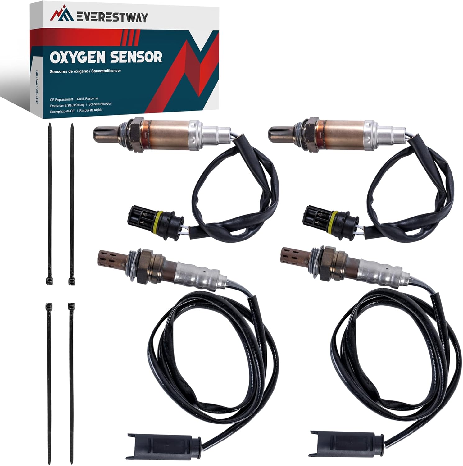 2344672 SG1108 Oxygen Sensor Upstream or Downstream Compatible with BMW 323I 325I 328I 330I 330CI 525I 530I X3 X5 Z3 Z4 4PCS