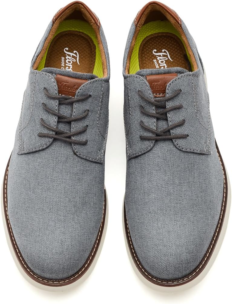 Florsheim Mens Launch Canvas Plain Toe Oxford
