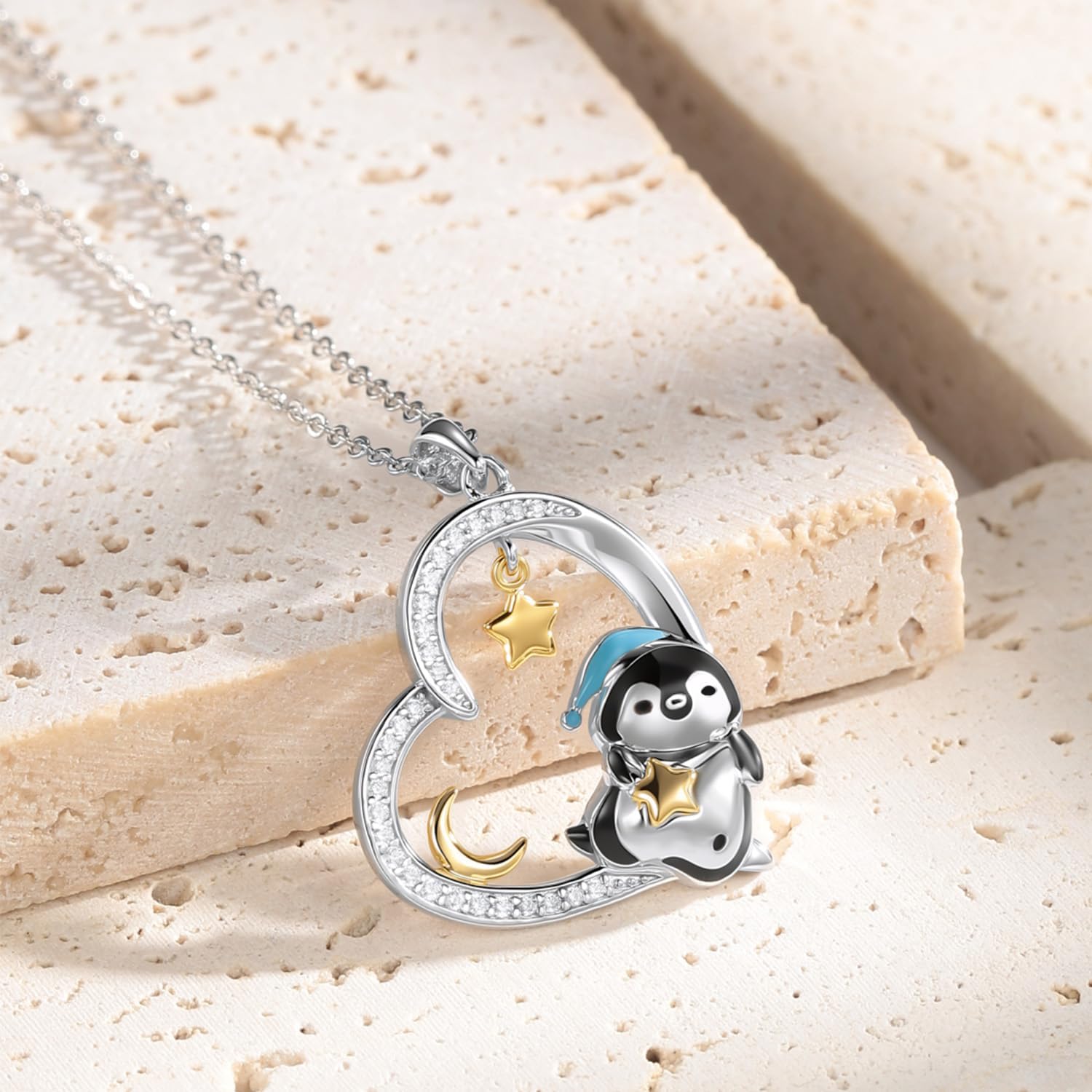 Penguin Necklace Penguin Gifts Sterling Silver Penguin Pendant Christmas Jewelry Gifts for Women - Image 5