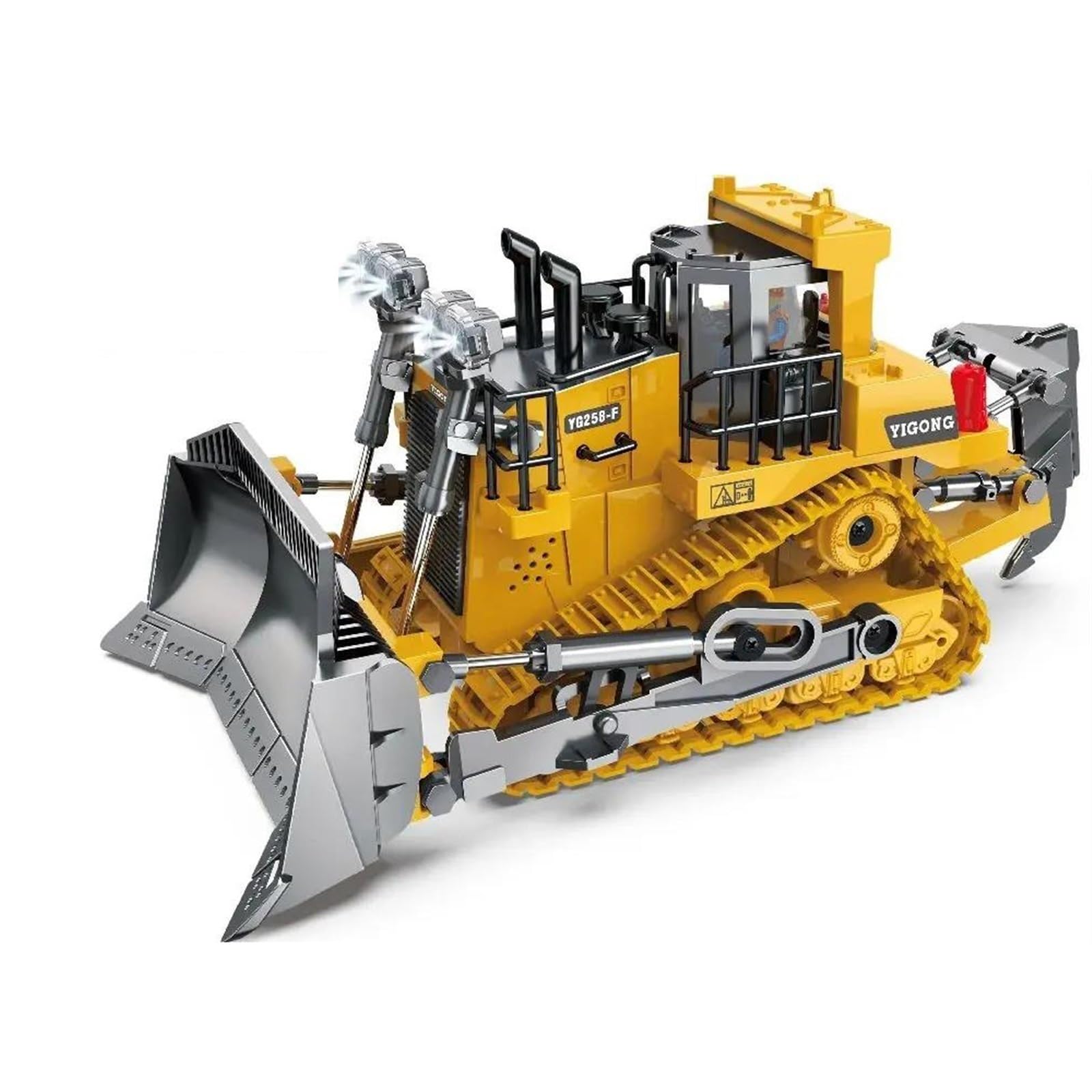 KuentZ Excavator 1:20 Remote Control Truck 2.4G RC Crawler Engineering Vehicle Excavator Truck Radio Control Toys Gifts (Size : 9CH Bulldozer2)