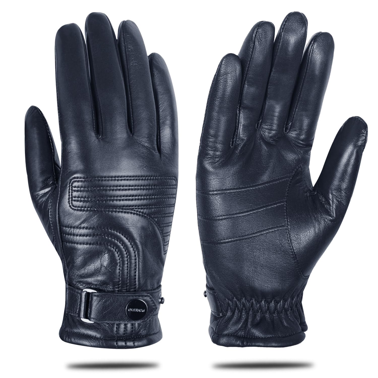 FIORETTO Men’s Chrome-Free Leather Driving Gloves