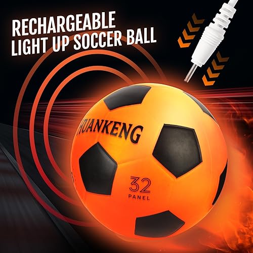 Miniatura 3 de Upgrade Rechargeable Glow in The Dark Ball Toys Birthday Gifts for 6 7 8 9 10 11 12 13 14 15 Year Old Boys, Sports and Outdoors Light Up Ball Games