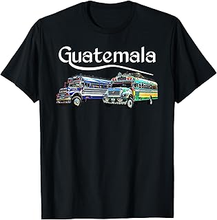 Chicken Bus Guatemala Chapin Quetzal Antigua Tikal Maya 502 T-Shirt