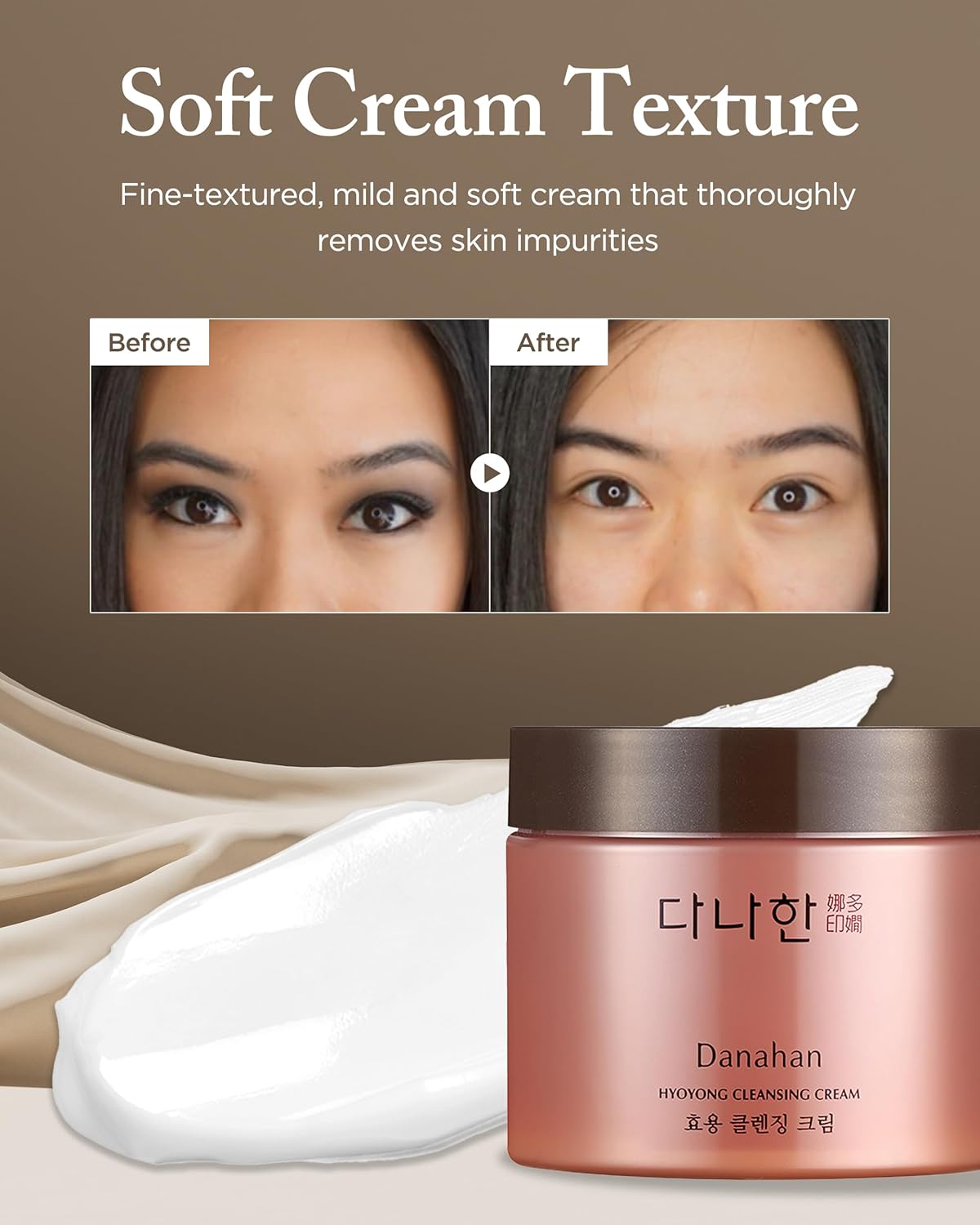 Danahan Hyoyong Fermented Herbal Cleansing Cream – Giant Size 9.47 oz, Makeup-Melting First Cleanse with Deer Antler & 30+ Botanicals, Non-Stripping, Intensive Moisturizing