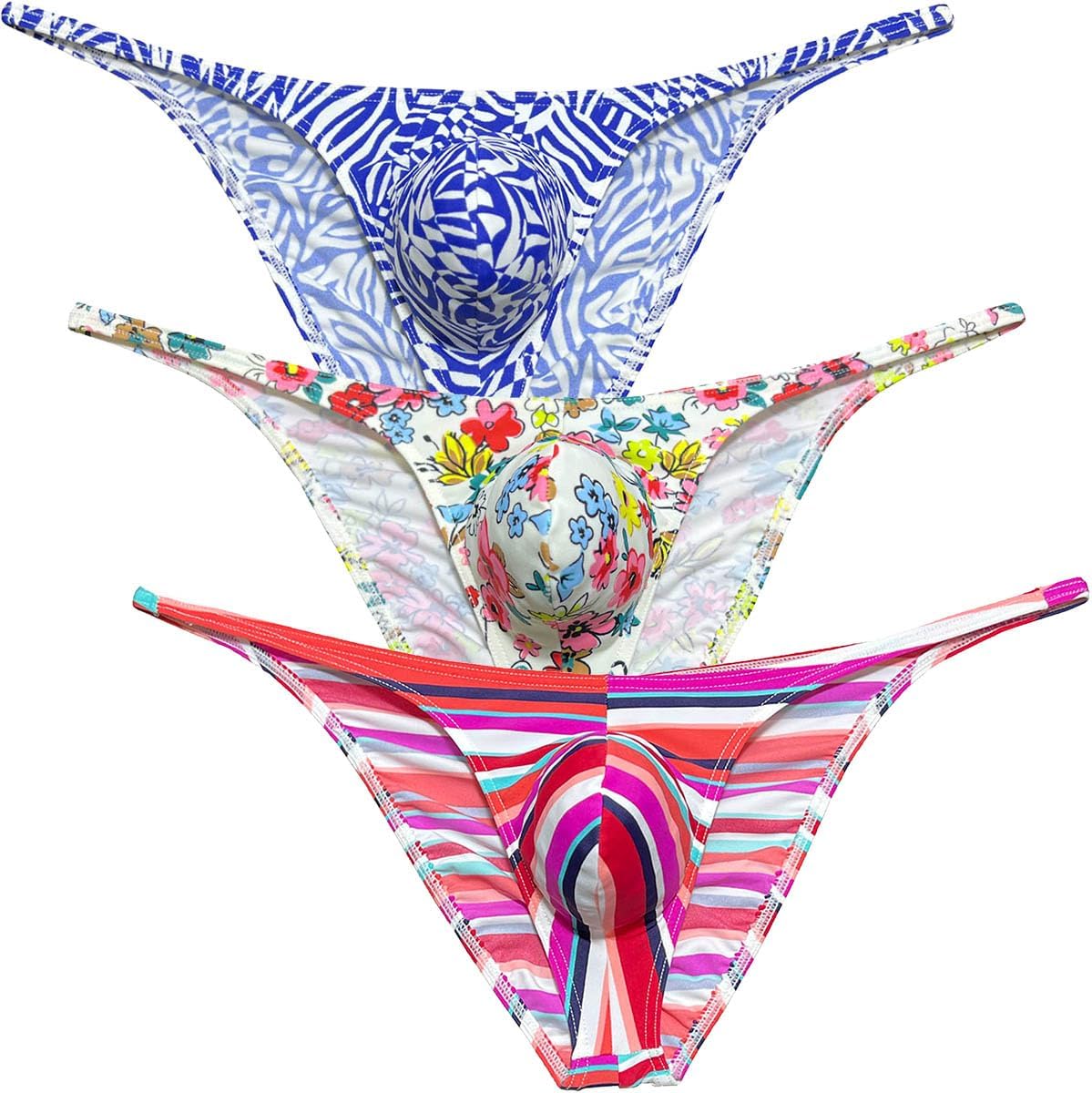 Men Mini Cheek Underwear Contour Pouch Skimpy Briefs Stretchy Ruched Back Swimwear Soft Posing Bikini Underpants