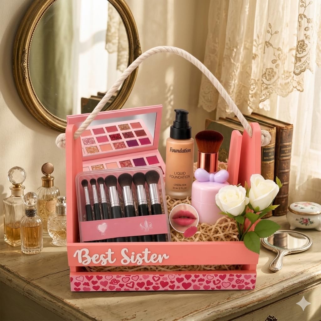 5 in 1 makeup book highlighters Hot Glam Multi Colour Palette, Eyeshadow and Blush, with Free Lip Gloss, All Shades-image-8