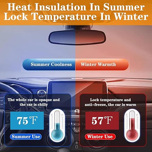 Miniatura 6 de Universal Car Cover Compatible With Kia Cerato, 177.1*68.3*57.8 IN, With Windproof Belt, 6 Reflective Strips, Outdoor Waterproof, Sunproof,