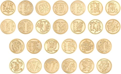 Miniatura 5 de PATIKIL Sello de cera del alfabeto V, sello de cera de sellado de letra inicial, cabeza de latón retro clásico para tarjetas de invitación de sobre