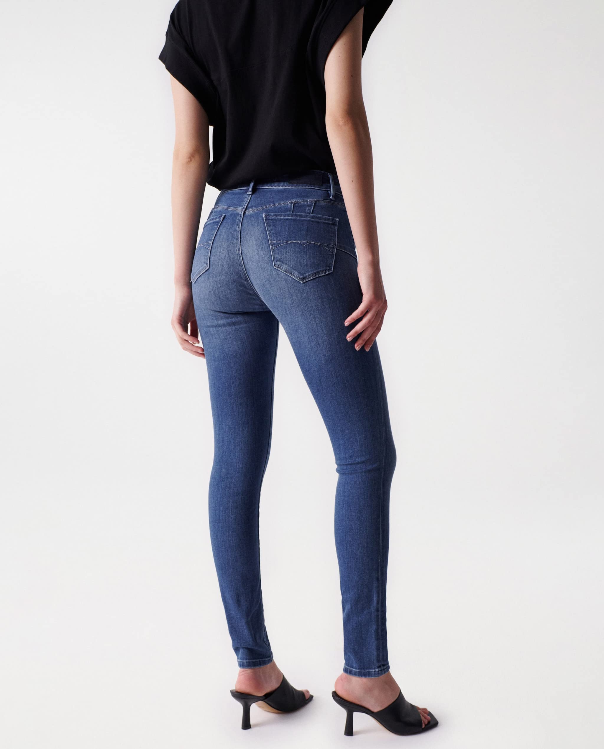 Salsa Destiny Push UP Skinny Jeans, Medium Wash