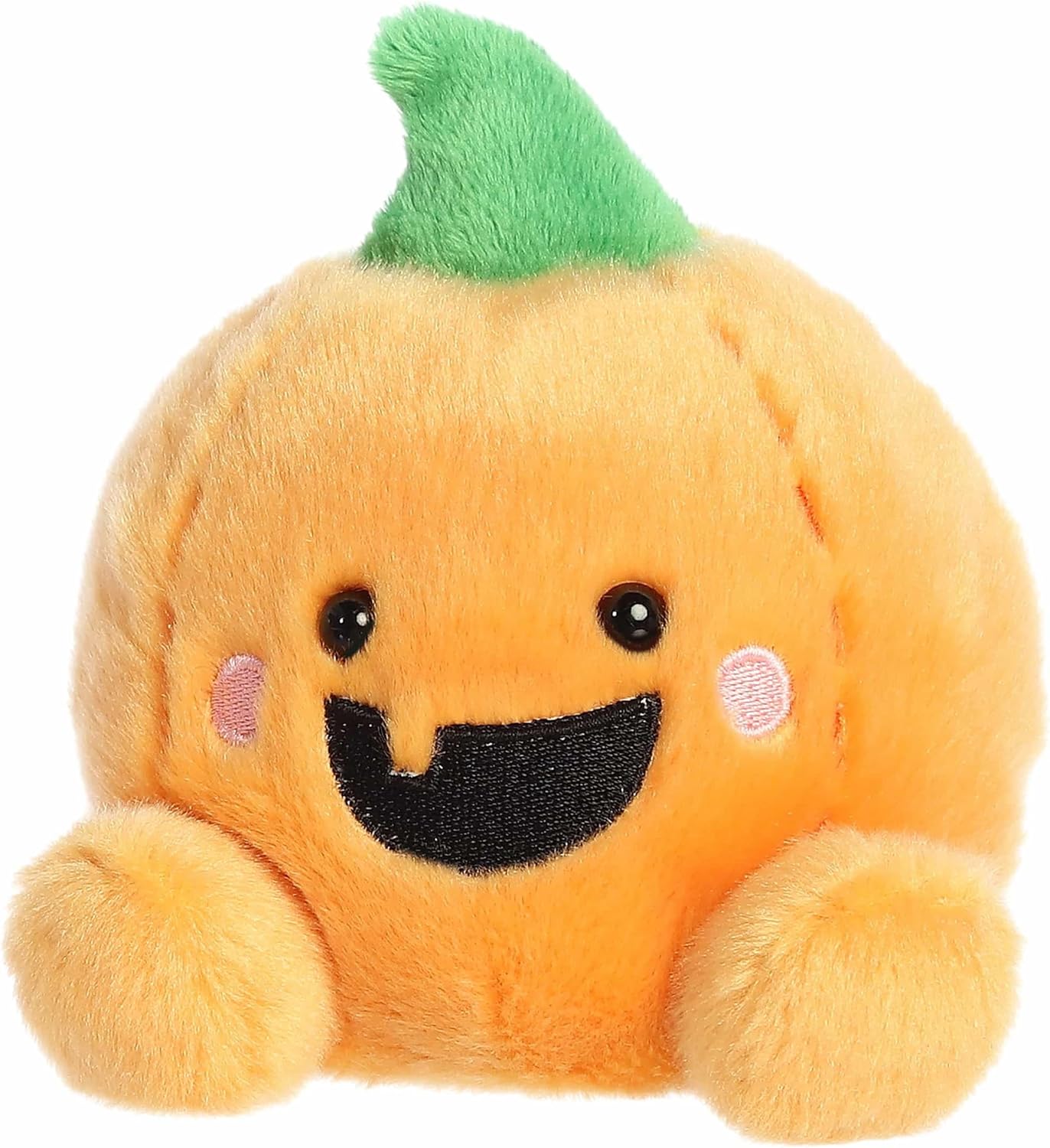 Aurora® Spooky Palm Pals™ Gourdon Jack O' Lantern™ Stuffed Animal - Fun Collectible Plush for Kids and Adult Collectors - Perfect for Halloween Decorations and Gifts - Orange 5 Inches