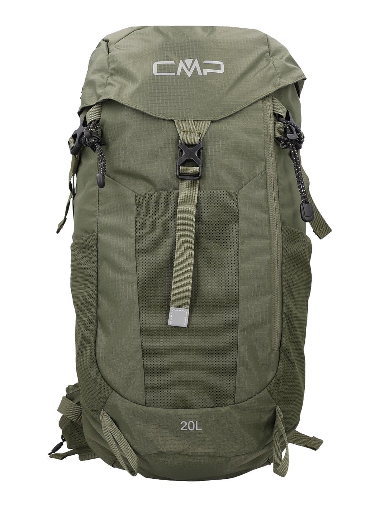CMP Zaino Tind 20L con schienale in rete, parapioggia e scomparti intelligenti. Ideale per trekking, escursionismo e attività all'aria aperta.
