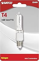 Vista 2 de Satco S3485 1/tarjeta 120V 100 vatios T4 E11 bombilla base, transparente