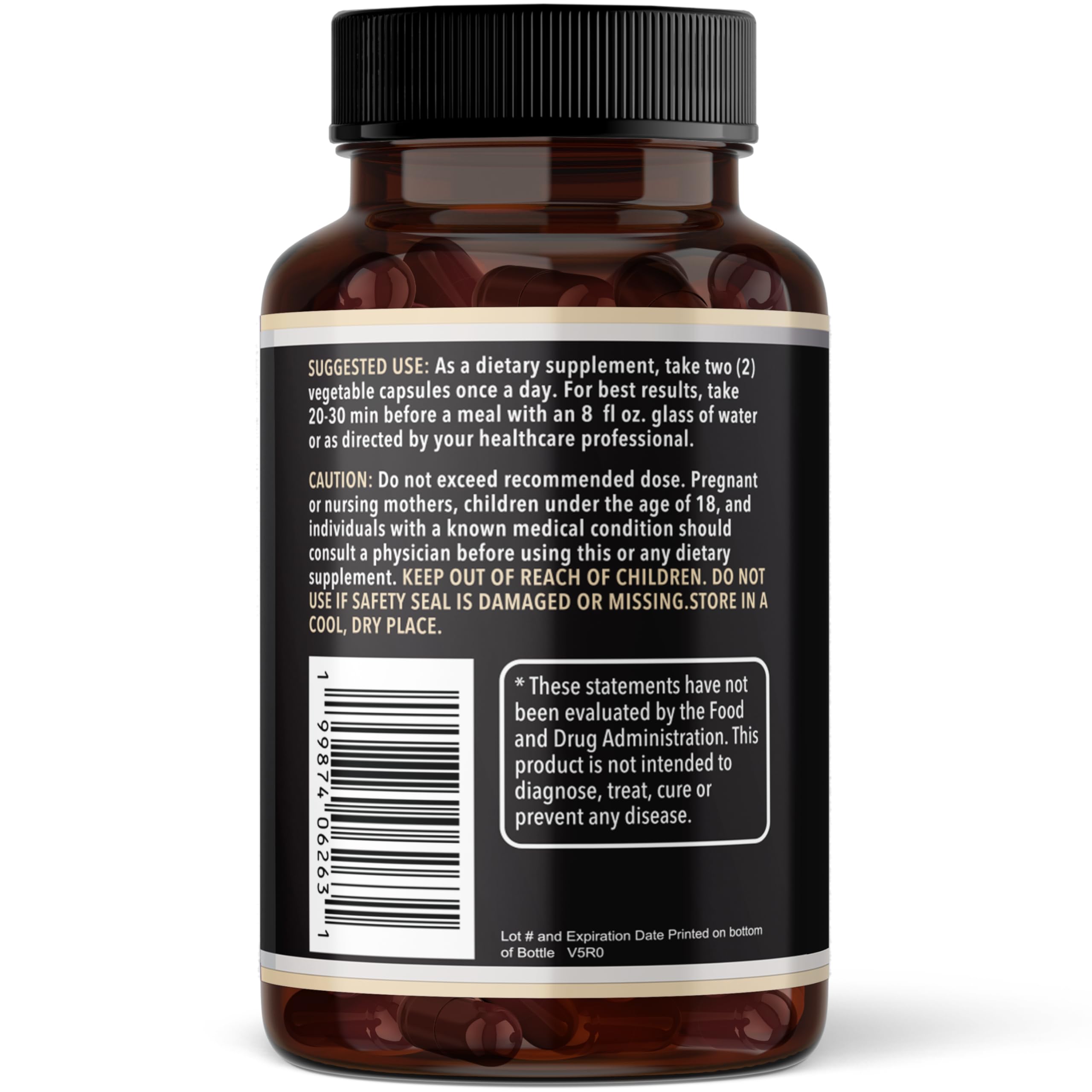Mushroom Complex Supplement 10-in-1 - Fruiting Body Extracts - Lions Mane, Cordyceps, Reishi, Turkey Tail, Chaga & More - Brain, Focus, Energy & Immune Support - 60 Vegan Capsules — Amazon image 9