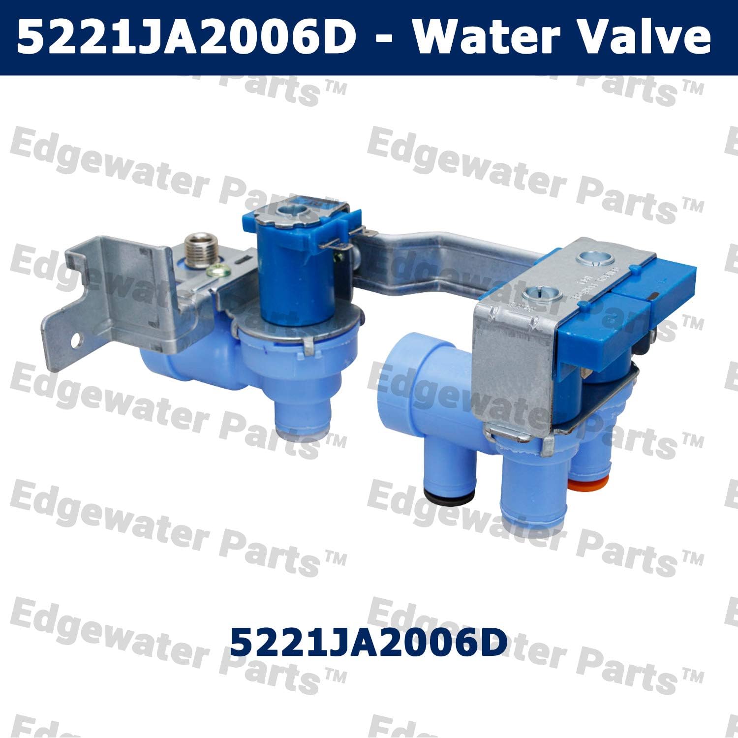 Edgewater Parts 5221JA2006D, PS3527457 Refrigerator Water Inlet Valve Assembly (Fits Models: 795, LRS, LSC And More)