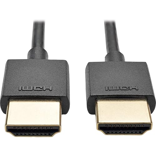 Tripp Lite Cable HDMI delgado de alta velocidad con Ethernet y video digital con audio, UHD 4K x 2K (MM), 6 pies (P569-006-SLIM)