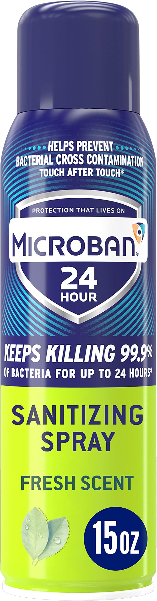 Microban 24 Disinfectant Spray, All Purpose Cleaner, 24 Hour Sanitizing and Antibacterial Spray