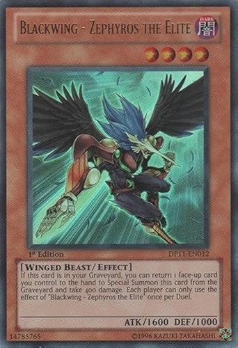 Yu-Gi-Oh! - Blackwing - Zephyros The Elite (DP11-EN012) - Duelist Pack 11: Cuervo - 1ª Edición - Ultra Raro