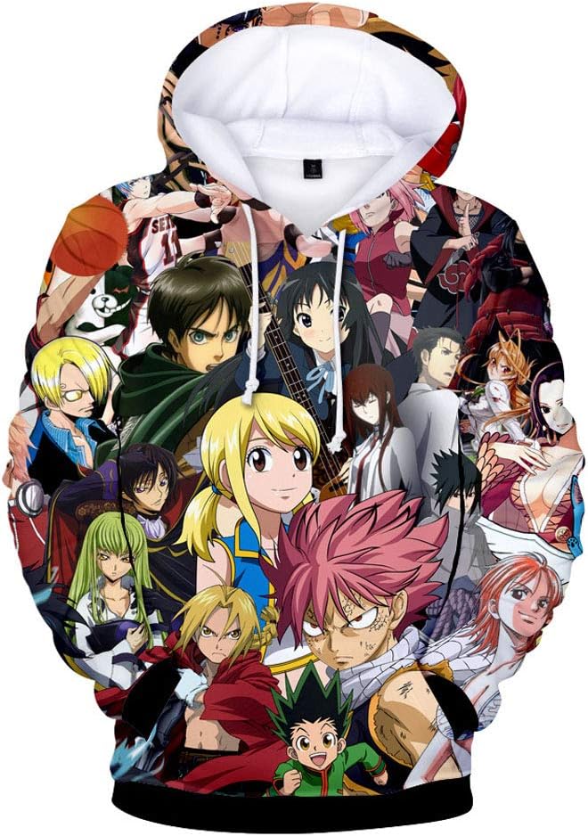 Anime Fairy Tail 3D Printed Hooded Sweatshirt Cosplay Pullover
