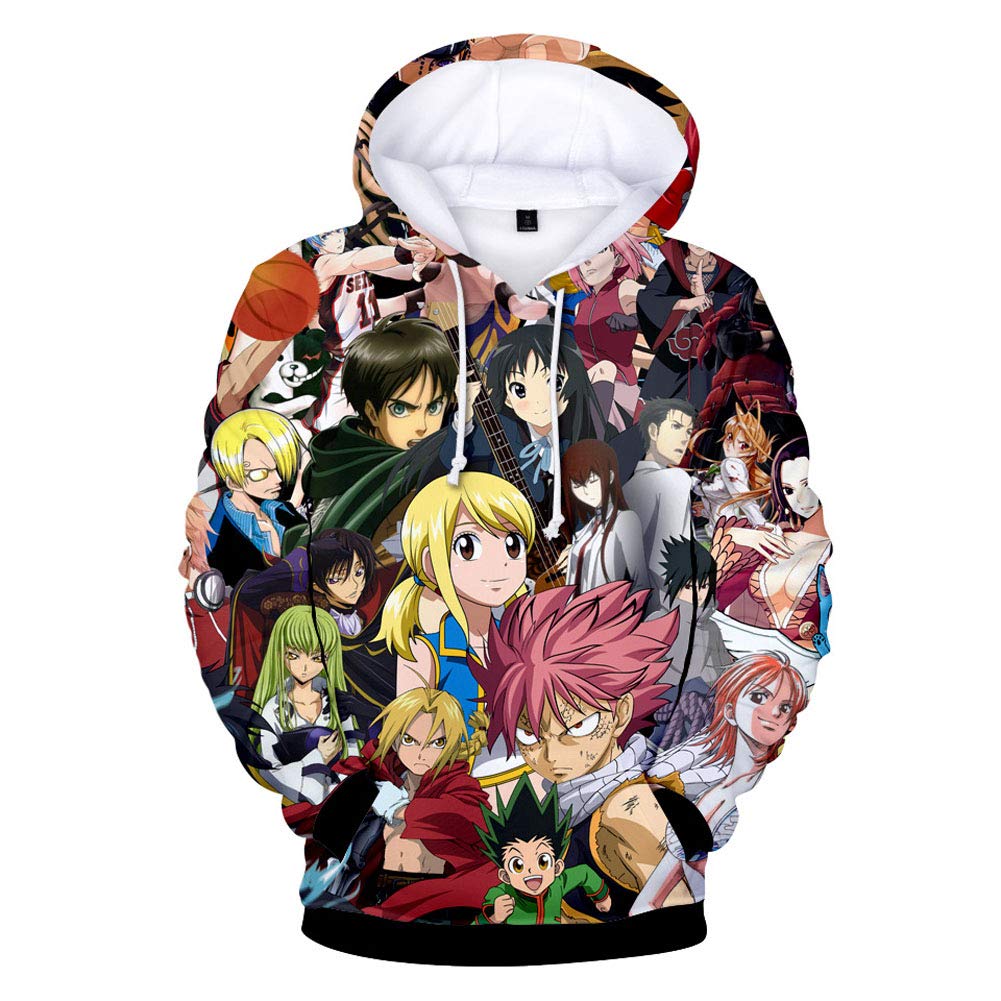 Anime Fairy Tail 3D Printed Hooded Sweatshirt Cosplay Pullover