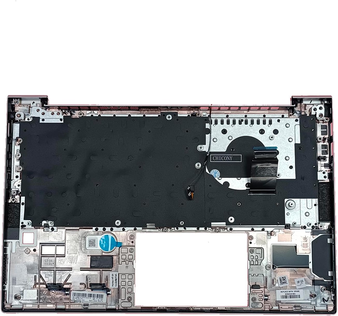 M07089-001 M36310-001 Replacement for HP Elitebook 840 G8 Laptop Upper Top Cover Case Palmrest NOT-Backlit US Keyboard Assembly Part Silver