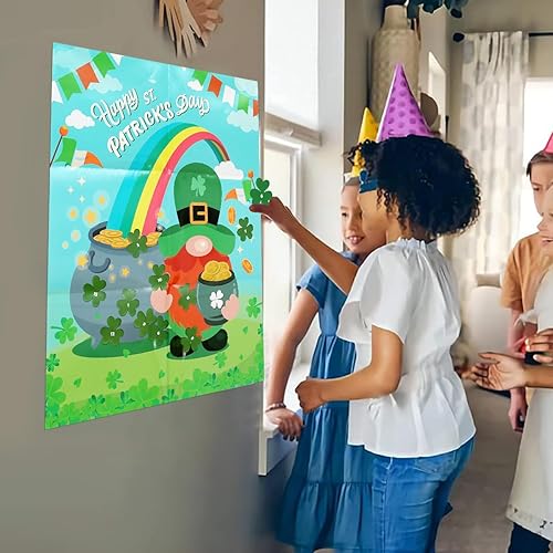 Miniatura 9 de PARTYLOUD Juegos de fiesta de Navidad, pin el regalo en el juego de Papá Noel, juegos de Navidad, suministros de juegos de fiesta de Navidad para