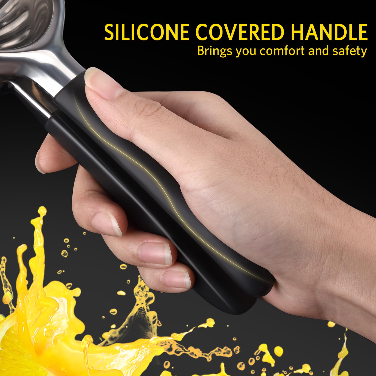 Spremiagrumi manuale, spremiagrumi a mano arancione con meccanismo a doppio ingranaggio, spremiagrumi in acciaio inox spremiagrumi per la tua bella cucina colore verde