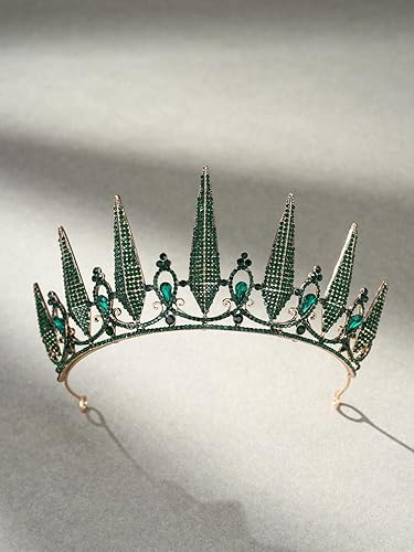 Miniatura 47 de SWEETV Tiaras y coronas para mujer, tiara de boda de cristal para novia, corona plateada de metal, accesorios de fiesta de disfraces