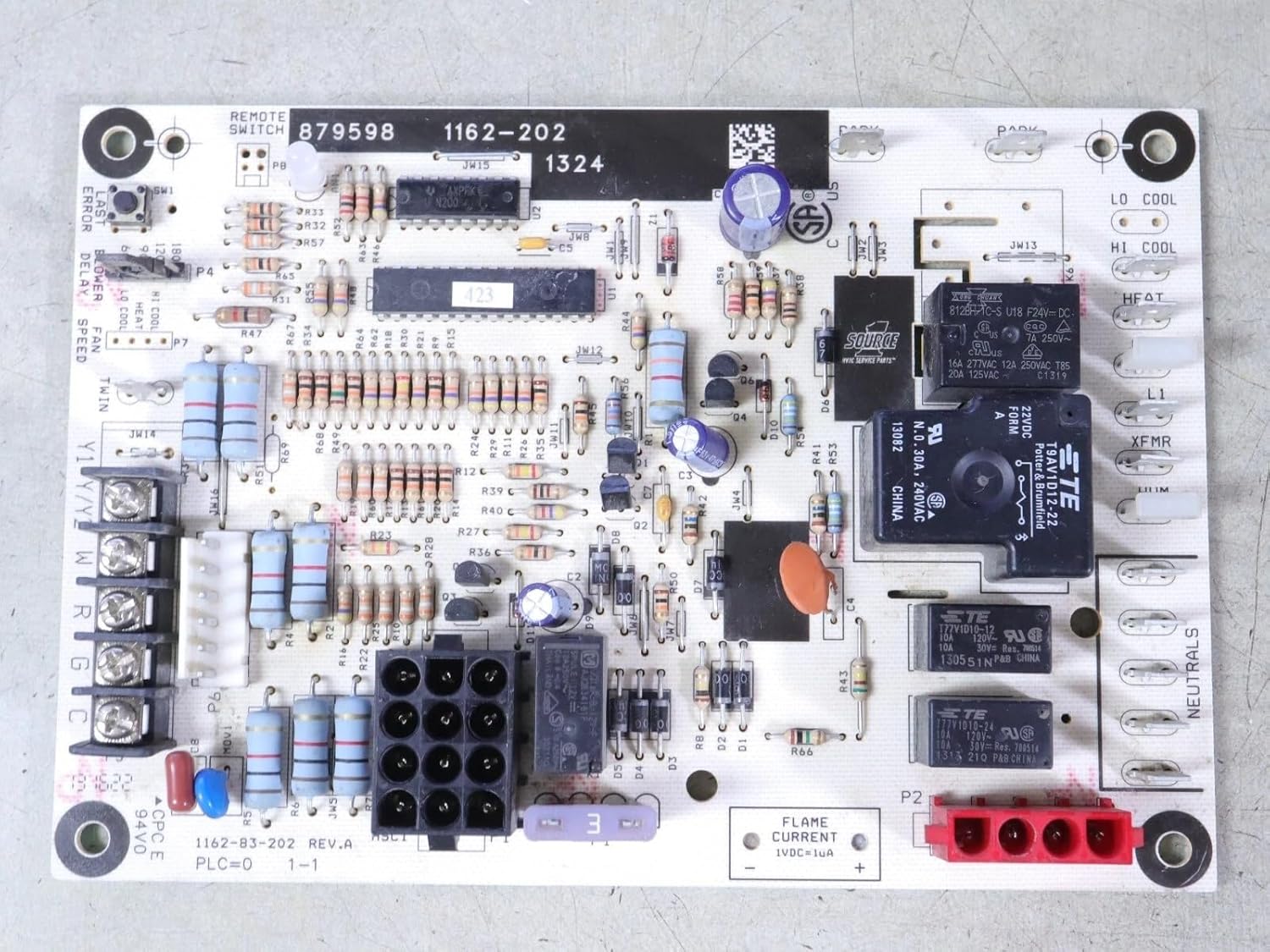 Replacement for LUXAIRE 1162-202 879598 Furnace Control Circuit Board 1162-83-202 OEM
